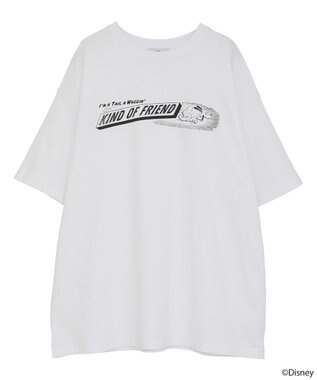 earth music&ecology Ｐｌｕｔｏ／プリントビッグＴＥＥ Off White