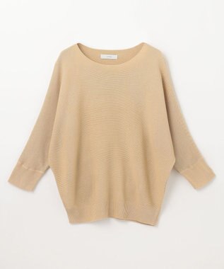 ANY L 【洗濯機可/UVカット】アクリルガータードルマンニット イエロー