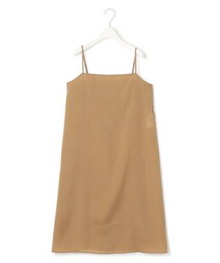 ICB L 【洗える】 キュプラシルクローン ワンピース キャメル系