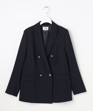 J.PRESS LADIES ANASTASIAトロ ダブル ジャケット ネイビー系
