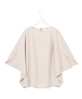 ICB 【新色追加・WEB限定カラーあり・UVケア・接触冷感・速乾・防シワ・洗える】FluidBackSatin ドルマンスリーブブラウス トープ系