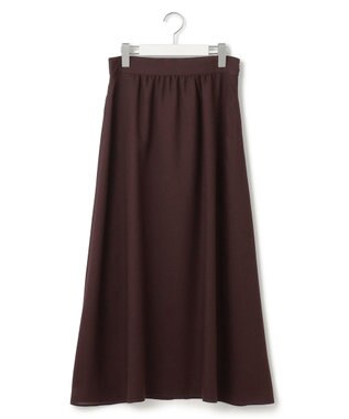 ICB L 【洗える】 シアービエラ フレアスカート ダークブラウン系