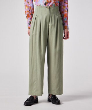 Paul Smith ツイル タック パンツ カーキ