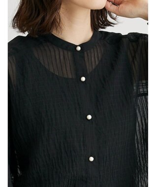 Green Parks ・ＥＬＥＮＣＡＲＥ　ＤＵＥ　ストライプシャツチュニック Black