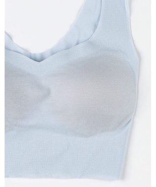 WACOAL ノンワイヤーブラ [GOCOCi/ワコール] ハーフトップ ブラトップ まるでつけていないような着ごこち 綿混 立体的なバストシルエット レディース CGG551 /ワコール ブルー