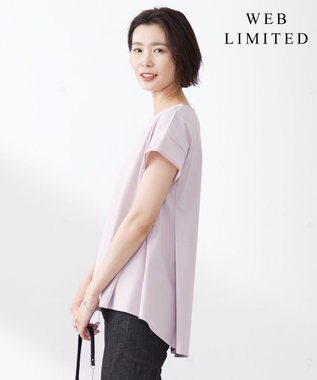 J.PRESS LADIES L 【WEB限定・吸水速乾】OUKAプレーティング カットソー ピンク系