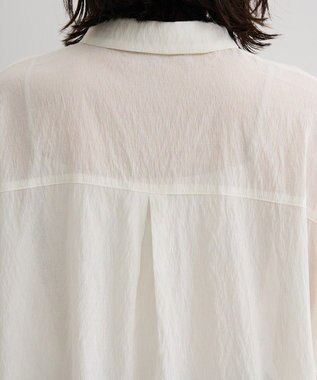 Green Parks タック入りオーバーサイズシャツ Off White