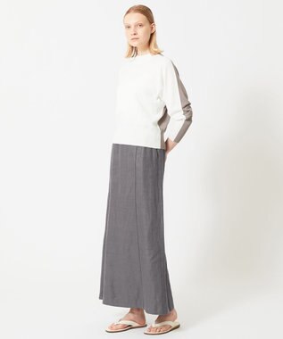 BEIGE， BURDOCK / Iラインスカート Slate