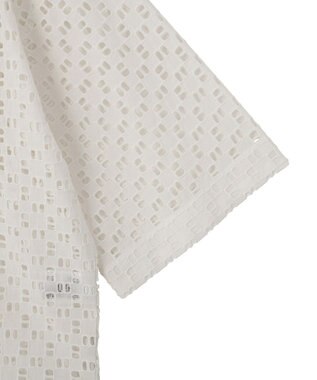 AMERICAN HOLIC 刺繍ショート半袖シャツ Off White