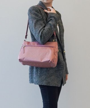 ACE BAGS & LUGGAGE PROGRES プログレ プリエ ショルダーバッグ ２WAYショルダー 68165  レディース 強撥水機能 ピンク