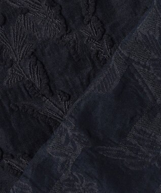 23区 【先行予約】ボタニカル カットジャガード ペプラムブラウス ネイビー系