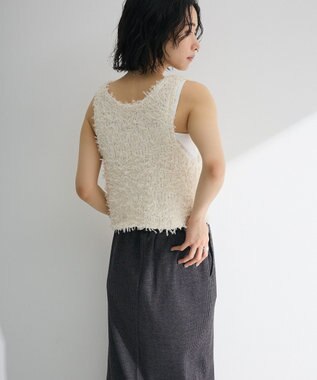 Green Parks ・ｓｗｉｎｇ　ｂｙ　２ｗａｙチュールヤーンベスト Ivory