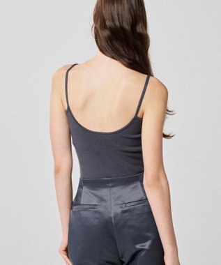 uncrave 【手洗い可】シルキーニット カップ付き キャミソール（uncrave WHITE） スレート