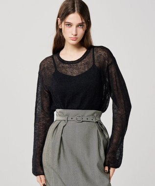 uncrave 【手洗い可】シルキーニット カップ付き キャミソール（uncrave WHITE） ブラック