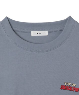 WEGO 【ユニセックス着用ITEM】ボーイズグラフィックBIG　T（LS） ブルー