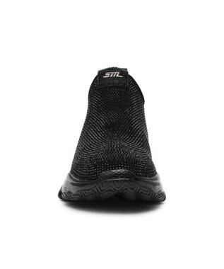 STEVE MADDEN MYTHICAL グリッタースリッポンスニーカー ブラックブラック