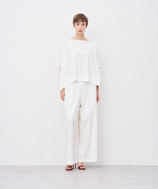 uncrave プレミアムジャージー ポンチョトップス ホワイト