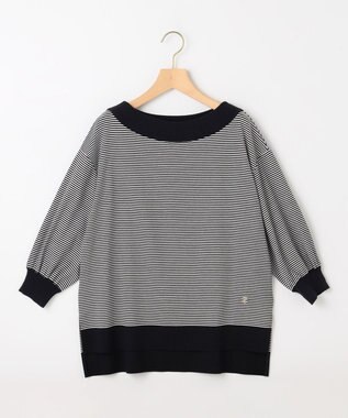 組曲 S 【WEB限定】セーターマシーン リラクシーニットTシャツ ネイビー系1