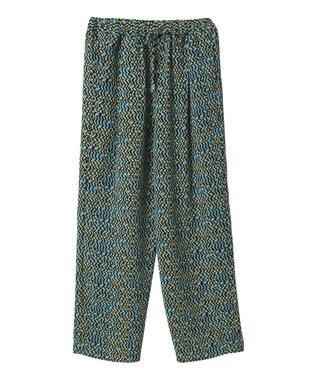 Green Parks 柄イージーパンツⅢ（テーパード） Blue