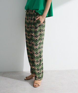 Green Parks 柄イージーパンツⅢ（テーパード） Green