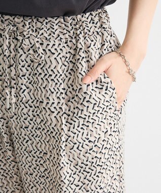 Green Parks 柄イージーパンツⅢ（テーパード） Beige