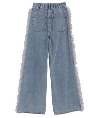 earth music&ecology サイドチュールデニムパンツ Indigo