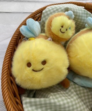WEGO にこにこみつばちぬいぐるみキーホルダー