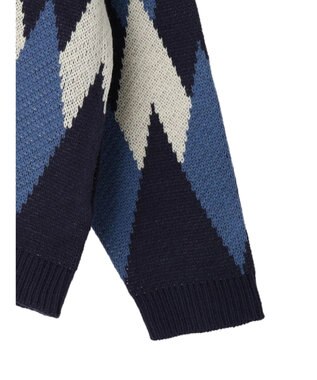 CRAFT STANDARD BOUTIQUE 【男女兼用】アーガイル柄カーディガン Blue