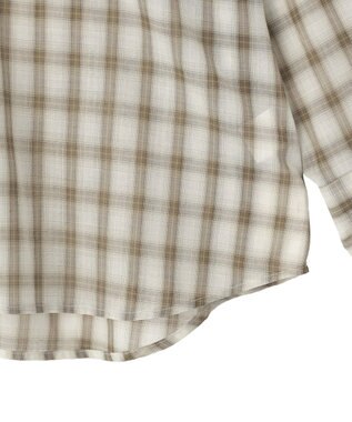 AMERICAN HOLIC シアーチェックシャツ Light Beige