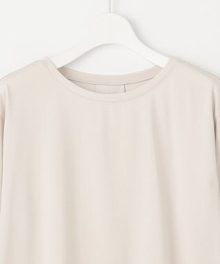 J.PRESS LADIES 【吸水速乾】プレーティングジャージー シャツテール カットソー ライトグレー系