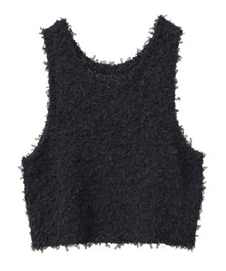 Green Parks ・ｓｗｉｎｇ　ｂｙ　２ｗａｙチュールヤーンベスト Black