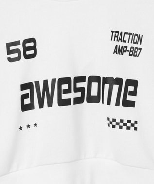 WEGO ゲームグラフィック2ラインショートスウェット ホワイト