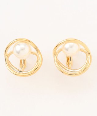 組曲 パールサラウンドイヤリング ゴールド系