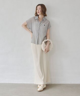 WEGO U.S. POLO ASSN.別注 フレンチスリーブシャツ ホワイト