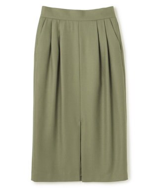 BEIGE， 【VERY NaVY12月号掲載】TERNES / 2タックウールスカート L.Khaki