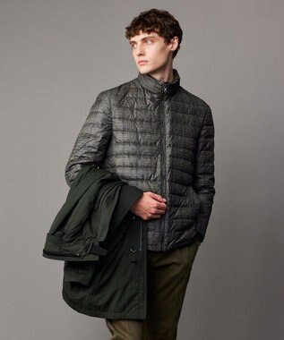 JOSEPH ABBOUD 【3WAY/撥水/INフード/ダウンライナー付】3ハイカウントツイル×パウダータフタ ダウン コート ダークブラウン系