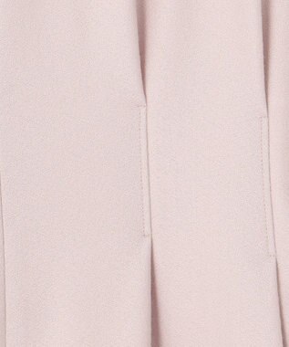 組曲 ウールジョーゼット スリットネックワンピース ローズ系