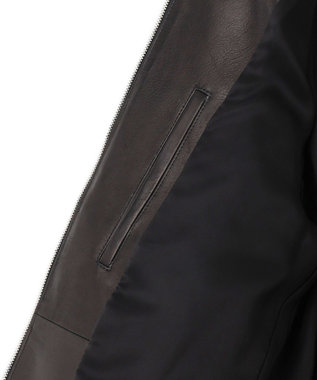 JOSEPH HOMME  【HIGH GRADE LINE】エアーカウレザー　シングルライダース ブラック系