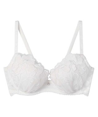 une nana cool 【ベロアのレースが特別感を演出】クリスマスモチーフブラ アイボリー