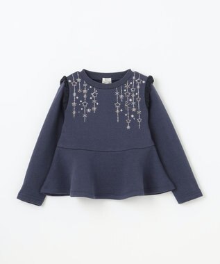 組曲 KIDS 【110-140㎝】トウィンクル トレーナー ネイビー系