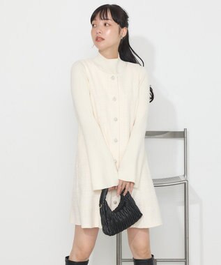 earth music&ecology ツイードミニワンピース Ivory