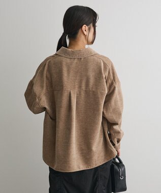 CRAFT STANDARD BOUTIQUE ベロアシャツジャケット Beige