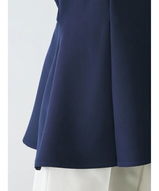 Green Parks AnriettMusee パフスリーブペプラムブラウス Dark Navy