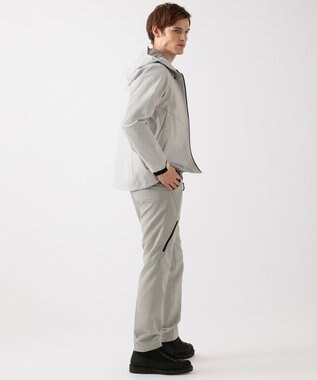 JOSEPH ABBOUD MOUNTAIN スラブシャンブレーストレッチ ブルゾン ライトグレー系