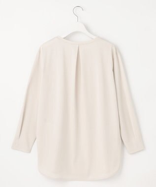 J.PRESS LADIES 【吸水速乾】プレーティングジャージー シャツテール カットソー ライトグレー系