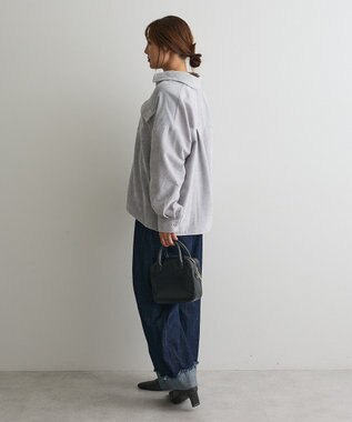 CRAFT STANDARD BOUTIQUE ベロアシャツジャケット Light Gray