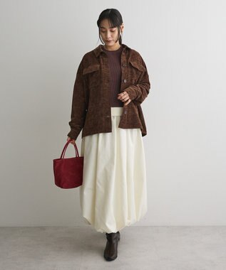 CRAFT STANDARD BOUTIQUE ベロアシャツジャケット Brown