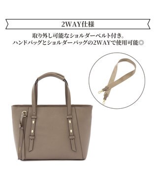 ACE BAGS & LUGGAGE Jewelna Rose オリンズ トートバッグ 10.1タブレット収納 本革 11923 ジュエルナローズ ショルダーバッグ 2way グレージュ