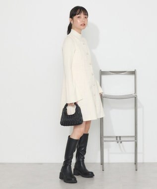 earth music&ecology ツイードミニワンピース Ivory