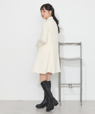 earth music&ecology ツイードミニワンピース Ivory